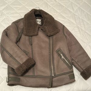 Zara double faced fur jacket